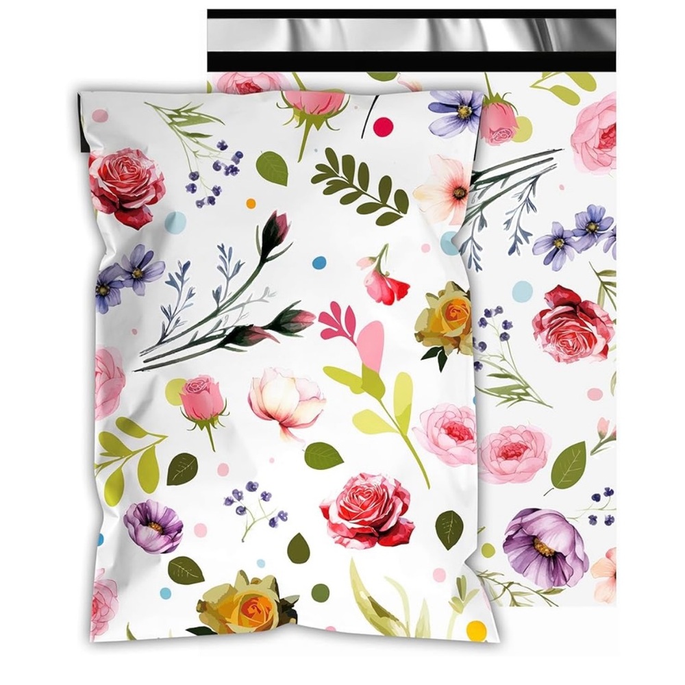 (20) Floral Poly Mailers 6x9